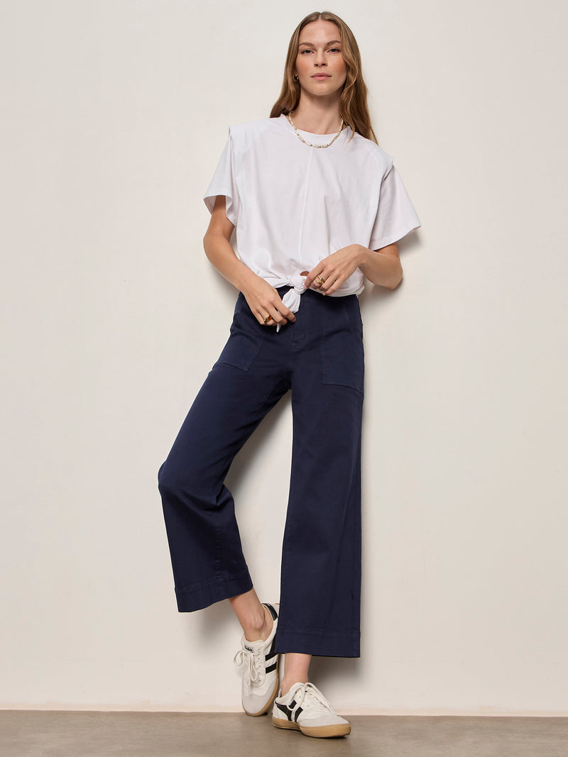 Good To Go Tie Front Tee White alt 5