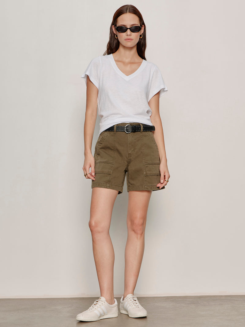 Soft V Neck Tee White alt 3