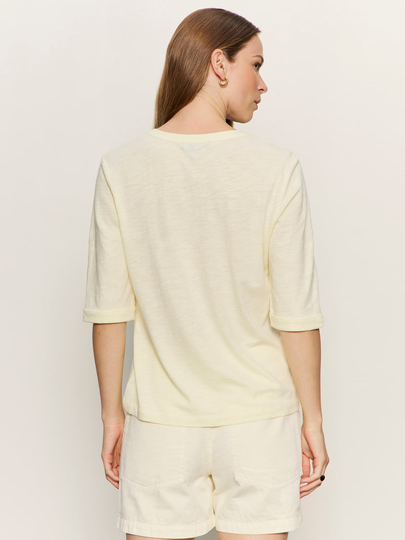 Rolled Sleeve Tee Lemon Drop alt 1
