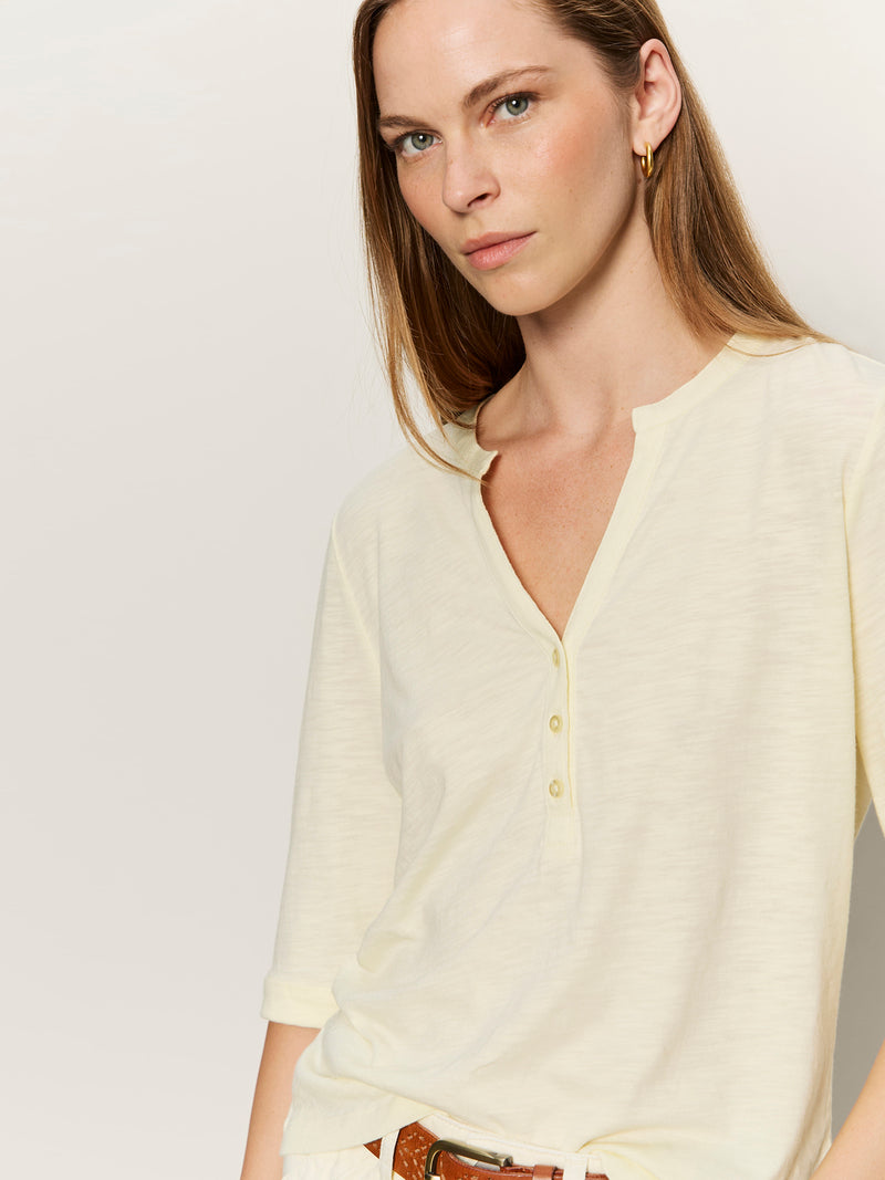 Rolled Sleeve Tee Lemon Drop alt 3