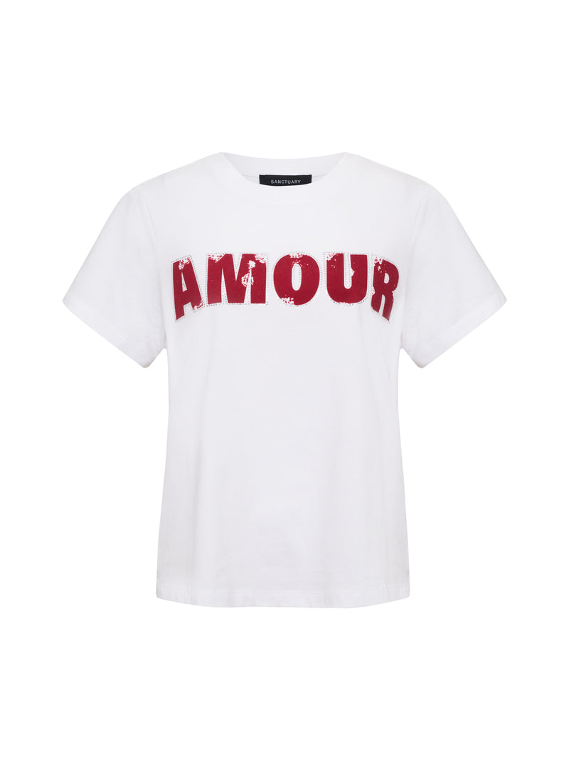 Embellished Tee White With Cherry Lacquer alt 4