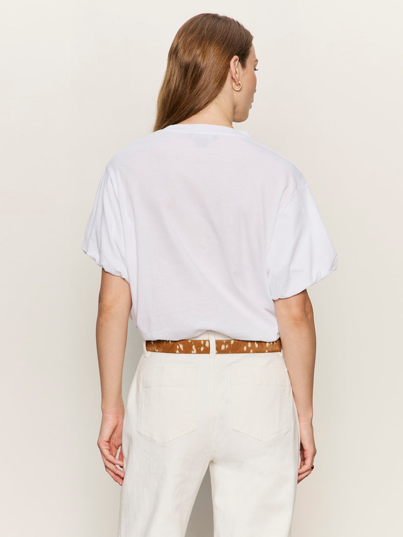 Pleat Bubble Tee White alt 2