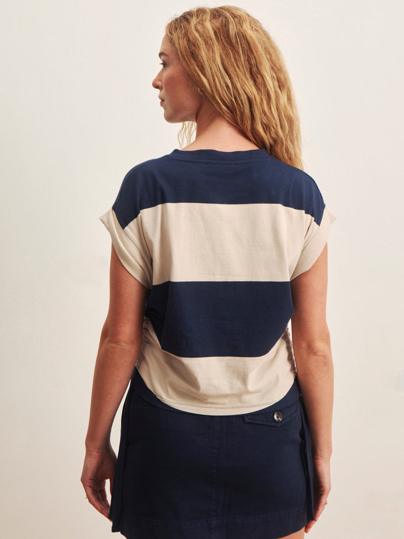 All Day Ruched Tee Navy Blazer/Dark Opal Rugby alt 1