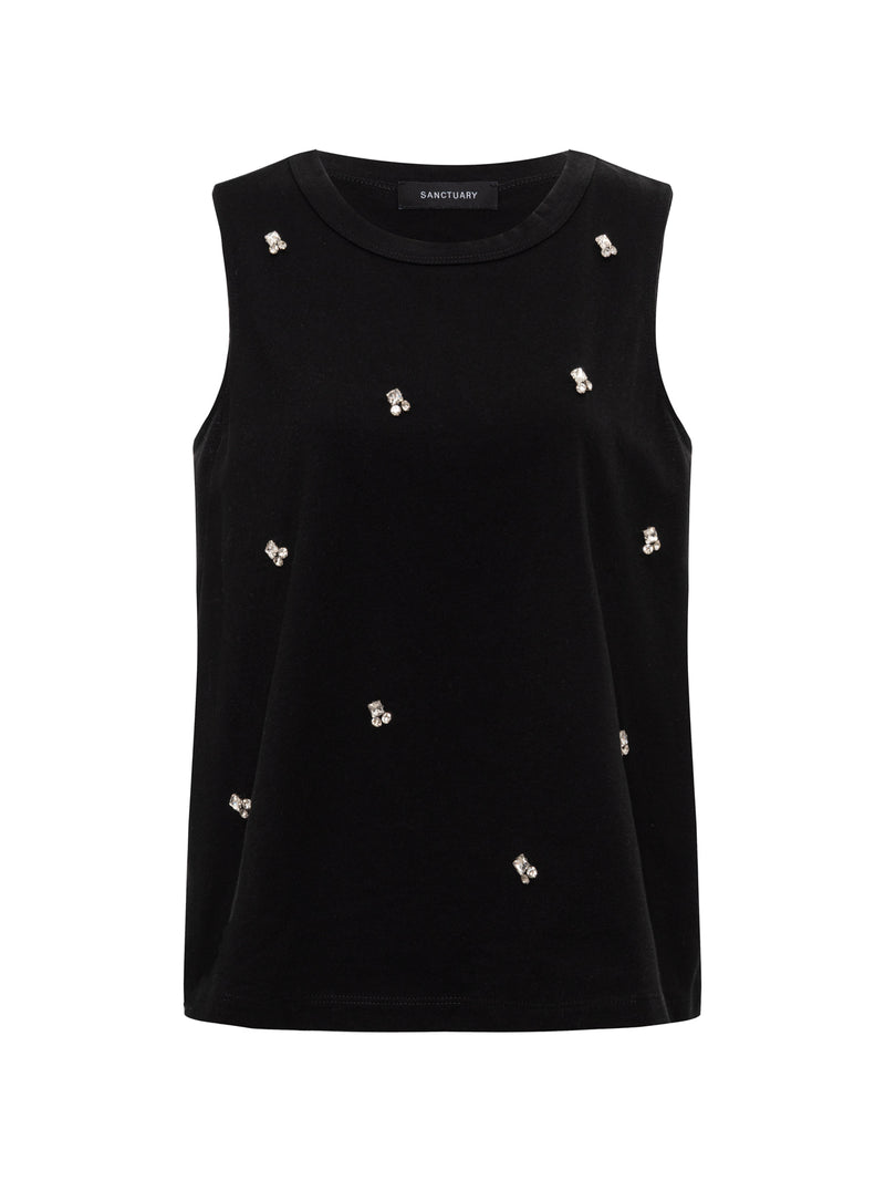 Campari Embellished Tank Black alt 5