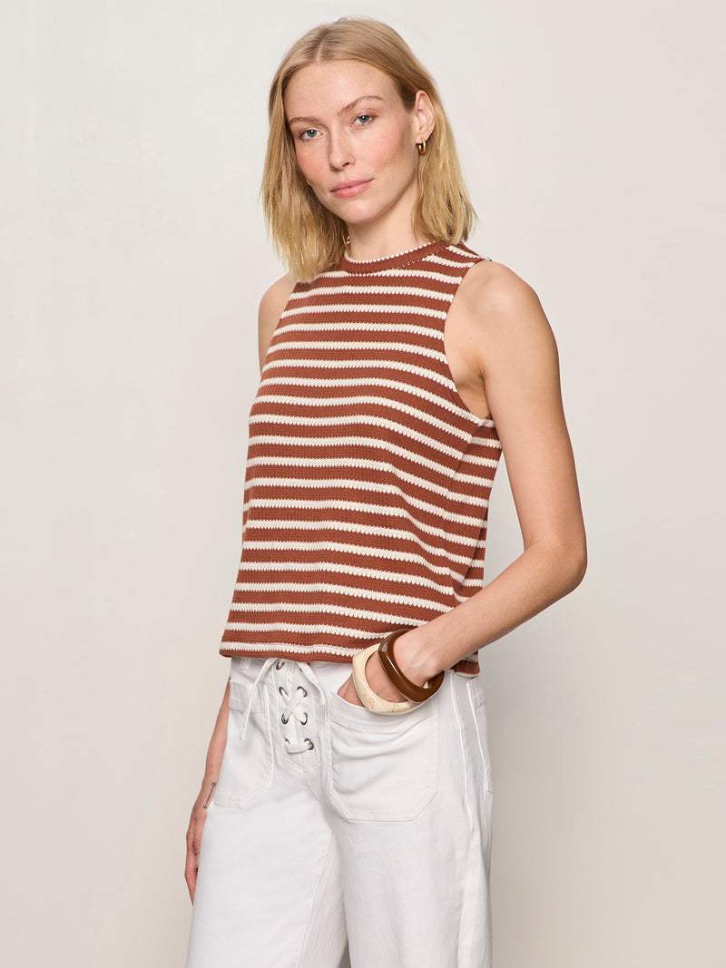 Campari Tank Clay Stripe alt 2