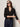Juno Textured Button Front Top Black