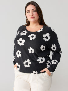 All Day Long Sweater Flower Pop Inclusive Collection