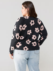All Day Long Sweater Rose Smoke Flower Pop Inclusive Collection