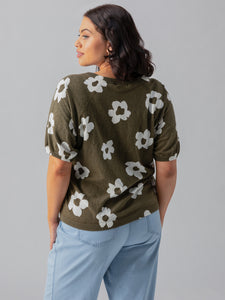 Sunny Days Sweater Burnt Olive Pop Inclusive Collection