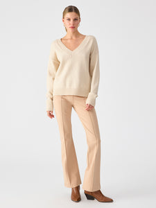 Easy Breezy V-Neck Pullover Sweater Toasted Marshmallow