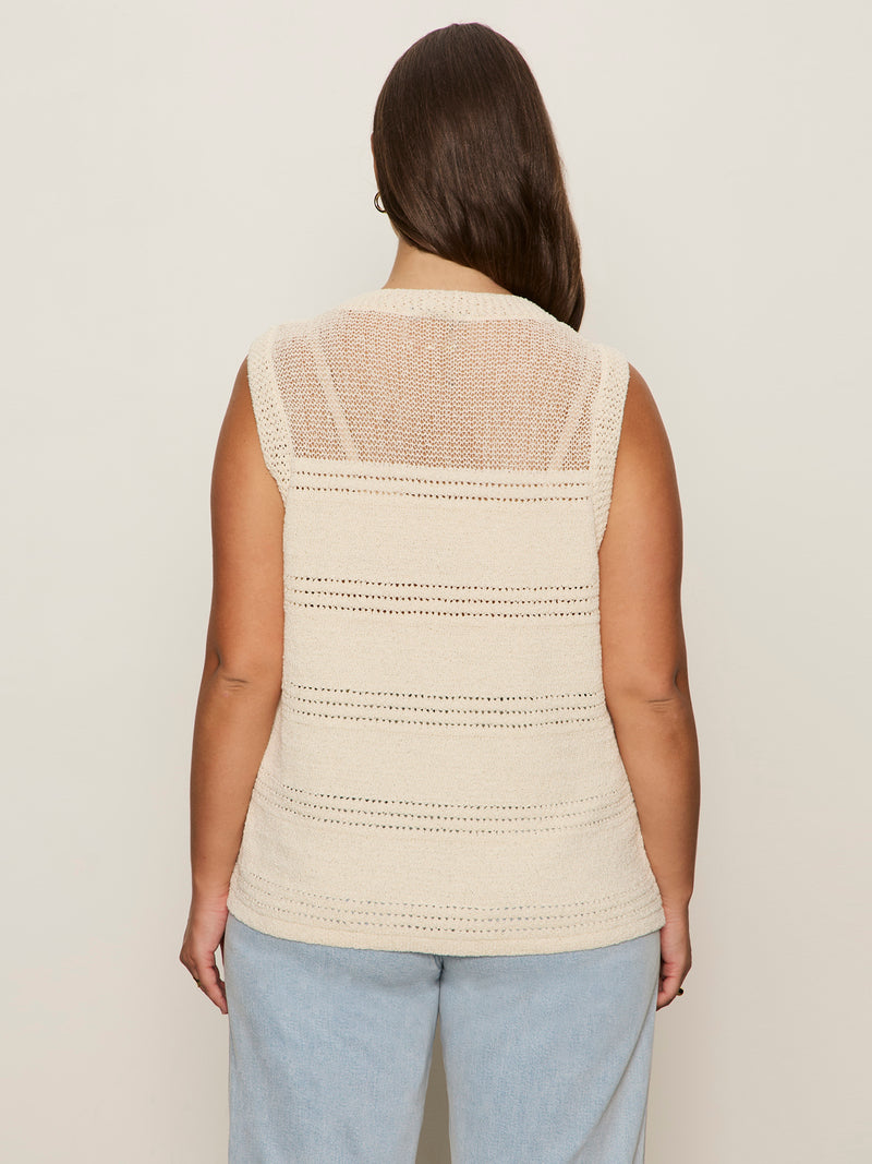 Waves Of Summer Shell Sweater Macrame Extended Sizing alt 3