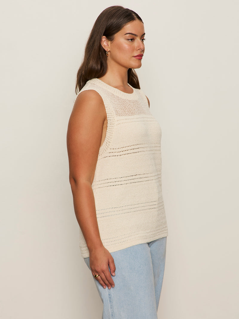 Waves Of Summer Shell Sweater Macrame Extended Sizing alt 2