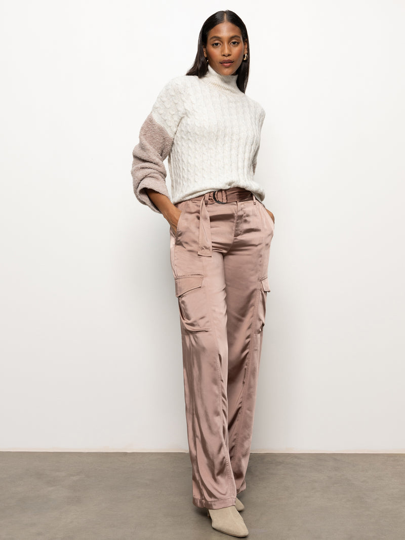 Boucle Sleeve Sweater Light Heather Oatmeal Multi alt 3