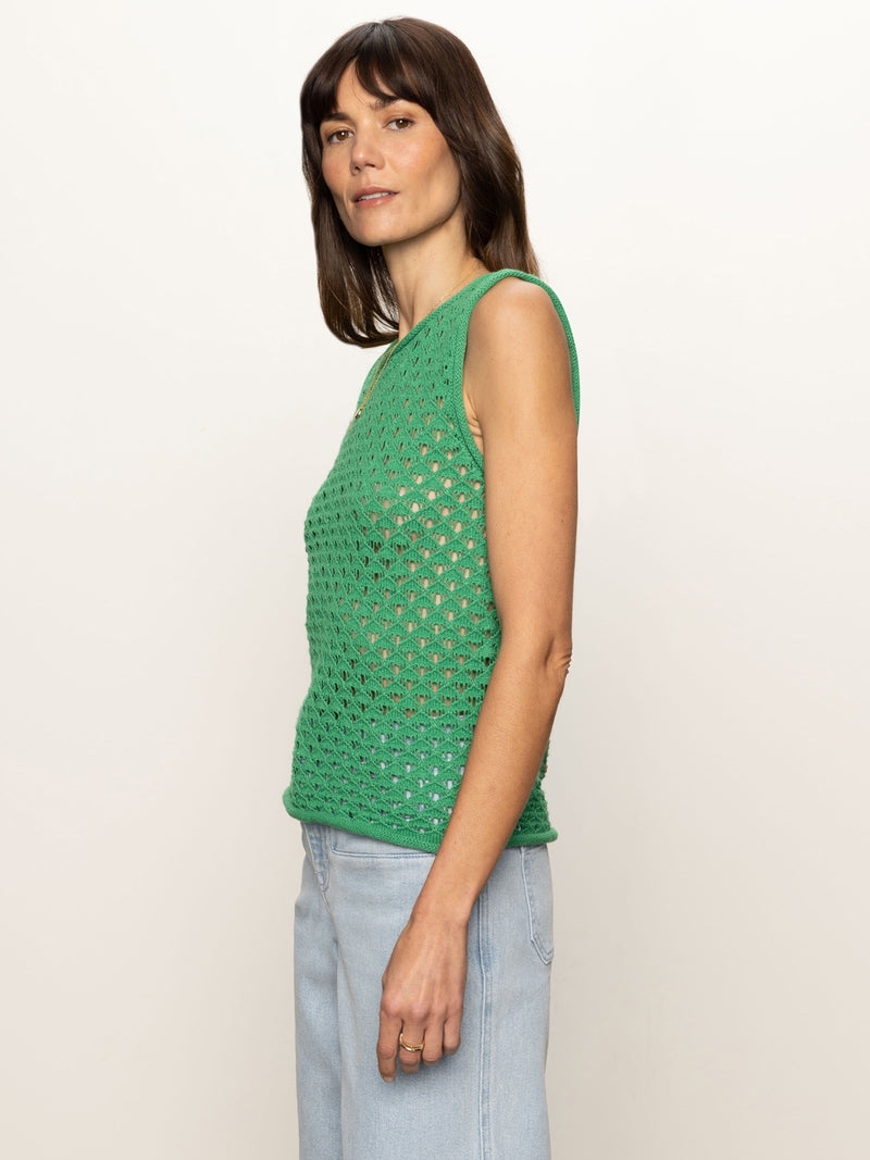 Crochet Shell Sweater Palm alt 3