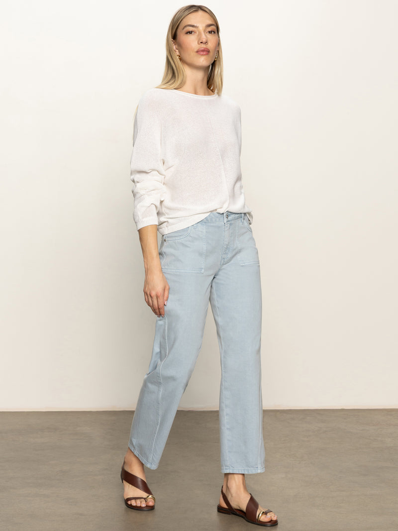 Easy Knitwear Top White alt 4