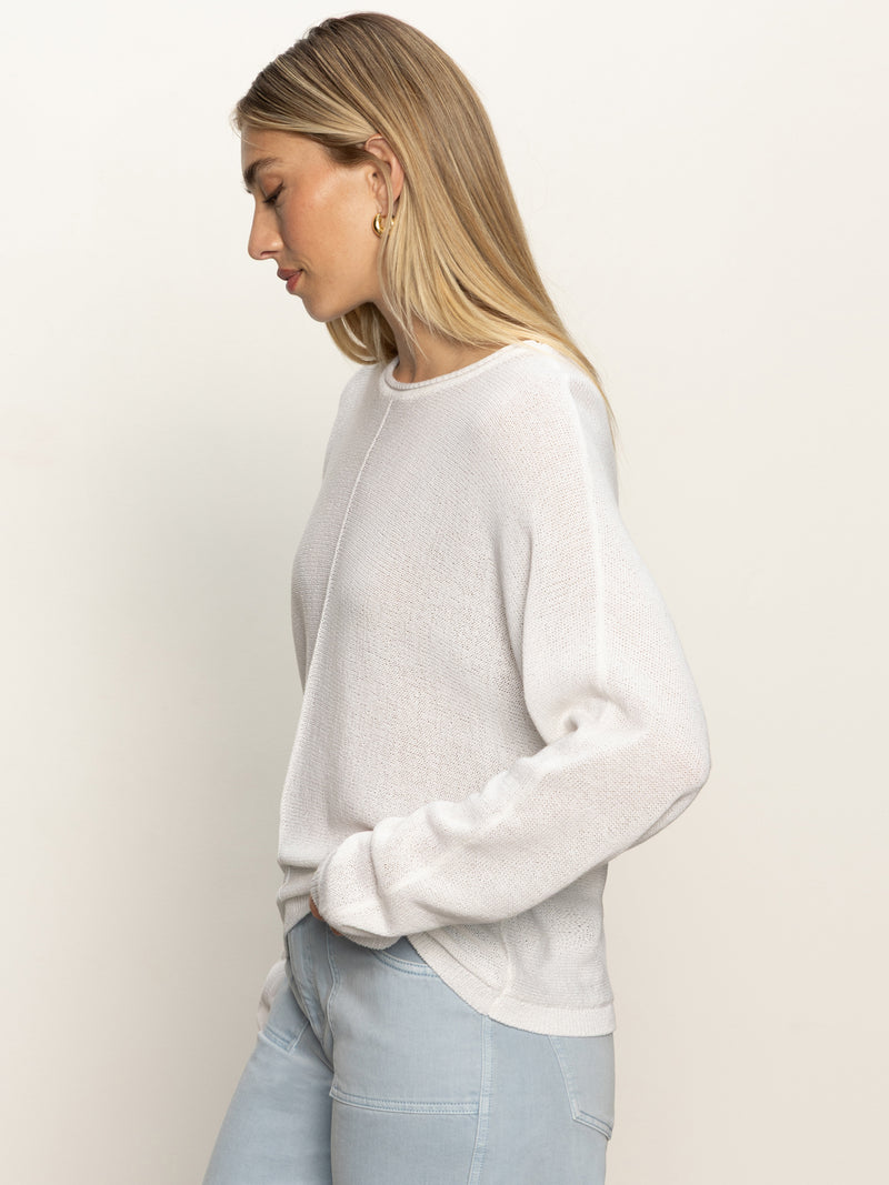 Easy Knitwear Top White alt 2