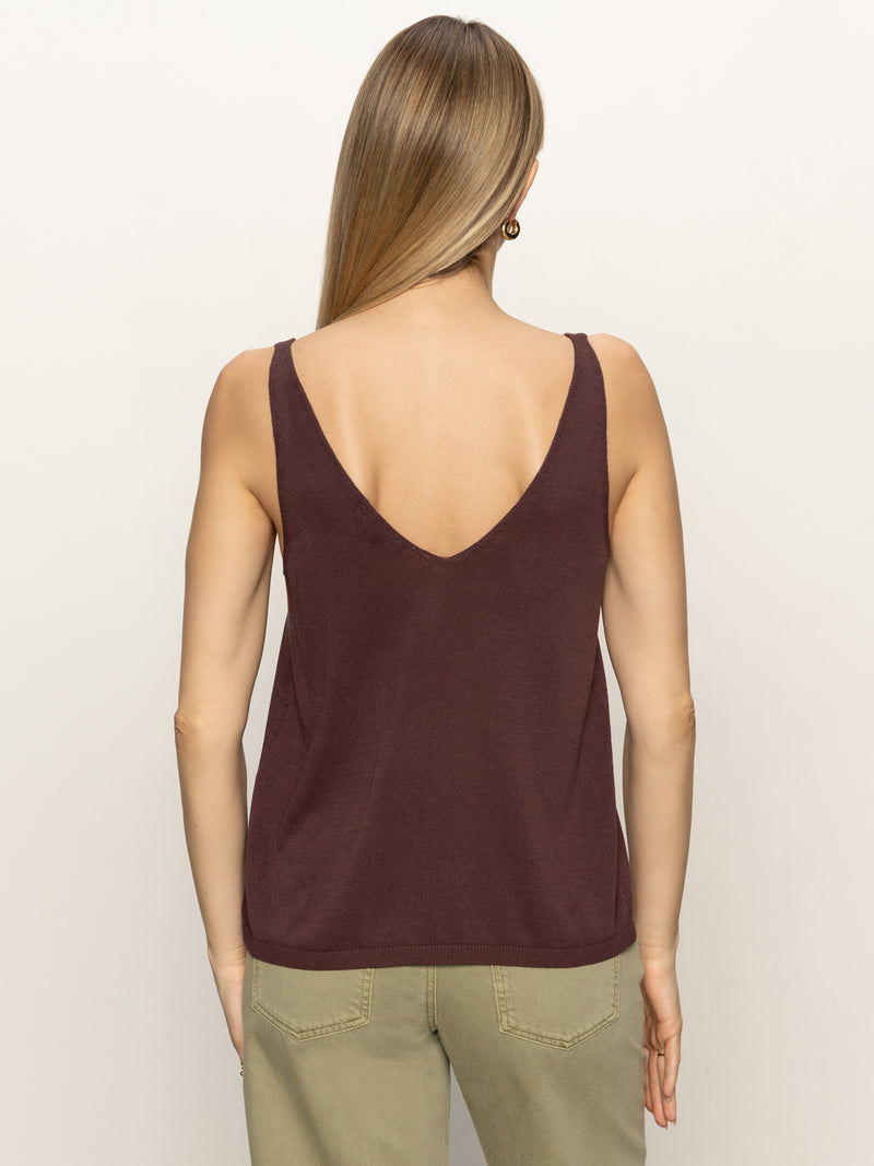 V-Neck Knitwear Tank Mesa alt 2