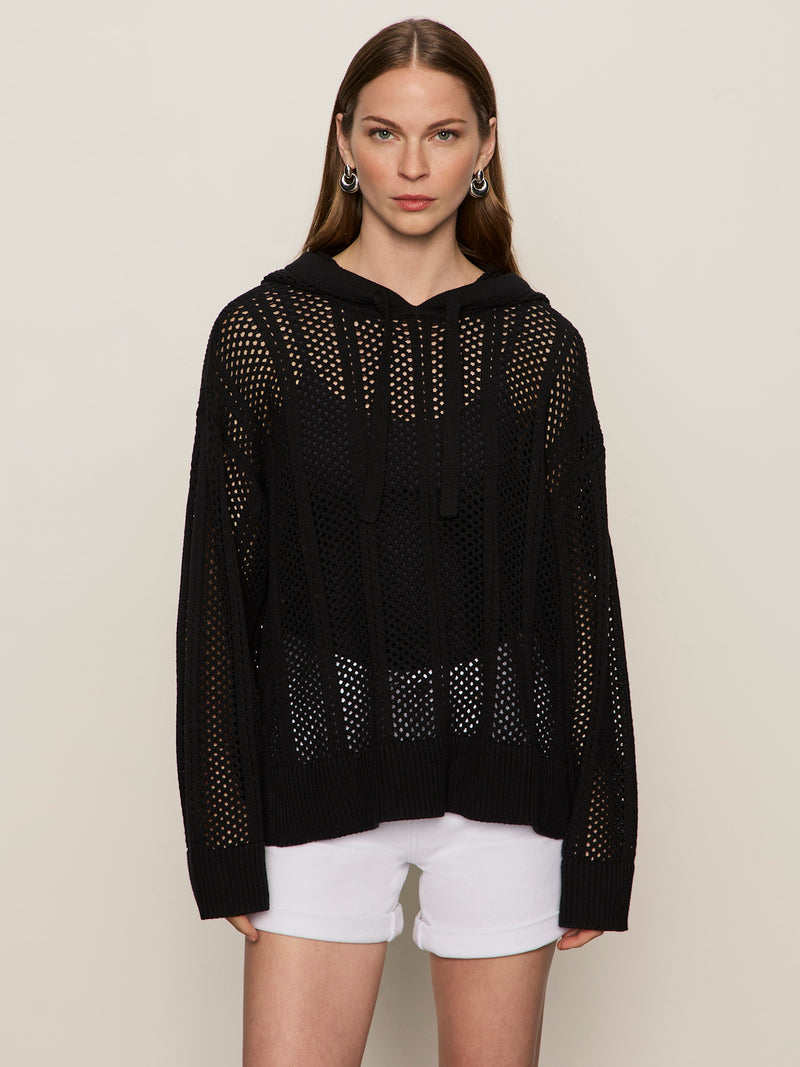 Beach Hoodie Black alt 1