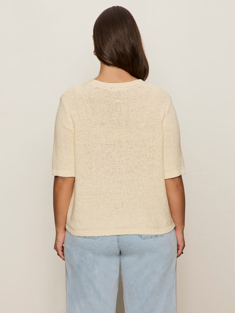 Tape Yarn Tee Macrame Extended Sizing alt 2