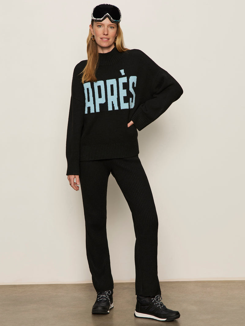 Apres Ski Sweater Black/Aquamarine alt 4