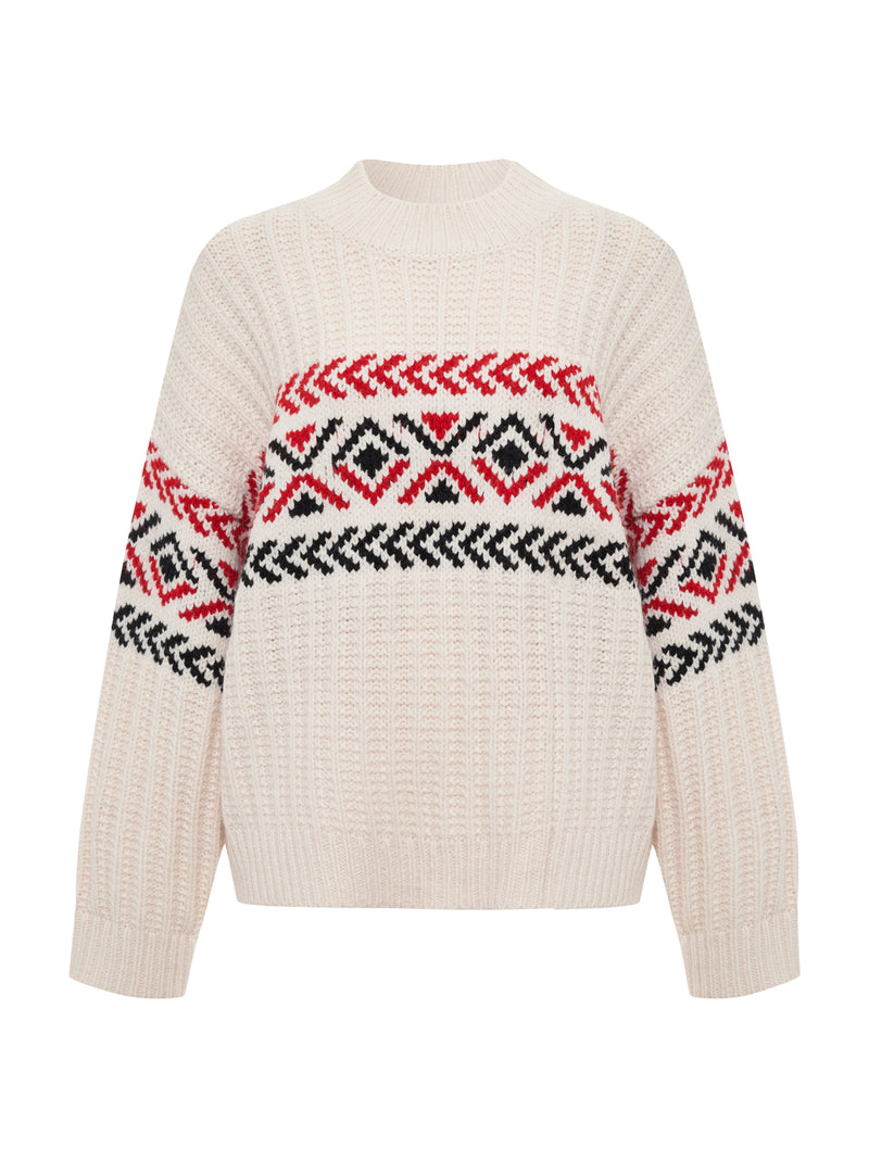Send It Sweater Chalk Multi alt 5