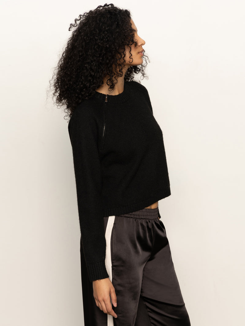 Zip It Sweater Black alt 3