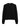 The Zip It Sweater Black by Sanctuary Clothing features long sleeves, ribbed cuffs and hem, and a round neckline. Displayed on a white background.