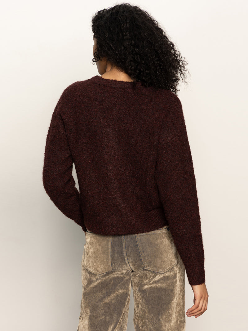 Boucle Cardi Dark Crimson alt 1