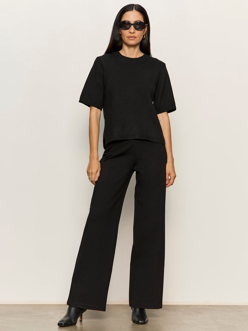 Perfect Sweater Tee Black alt 4