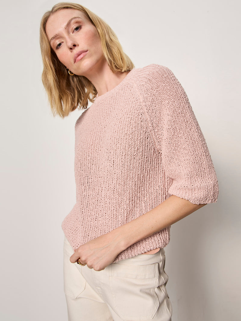 Raglan Sweater Tee Bleached Pink alt 3