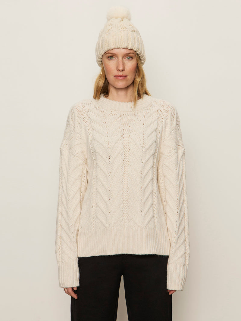Snow Bunny Statement Sweater Chalk alt 1