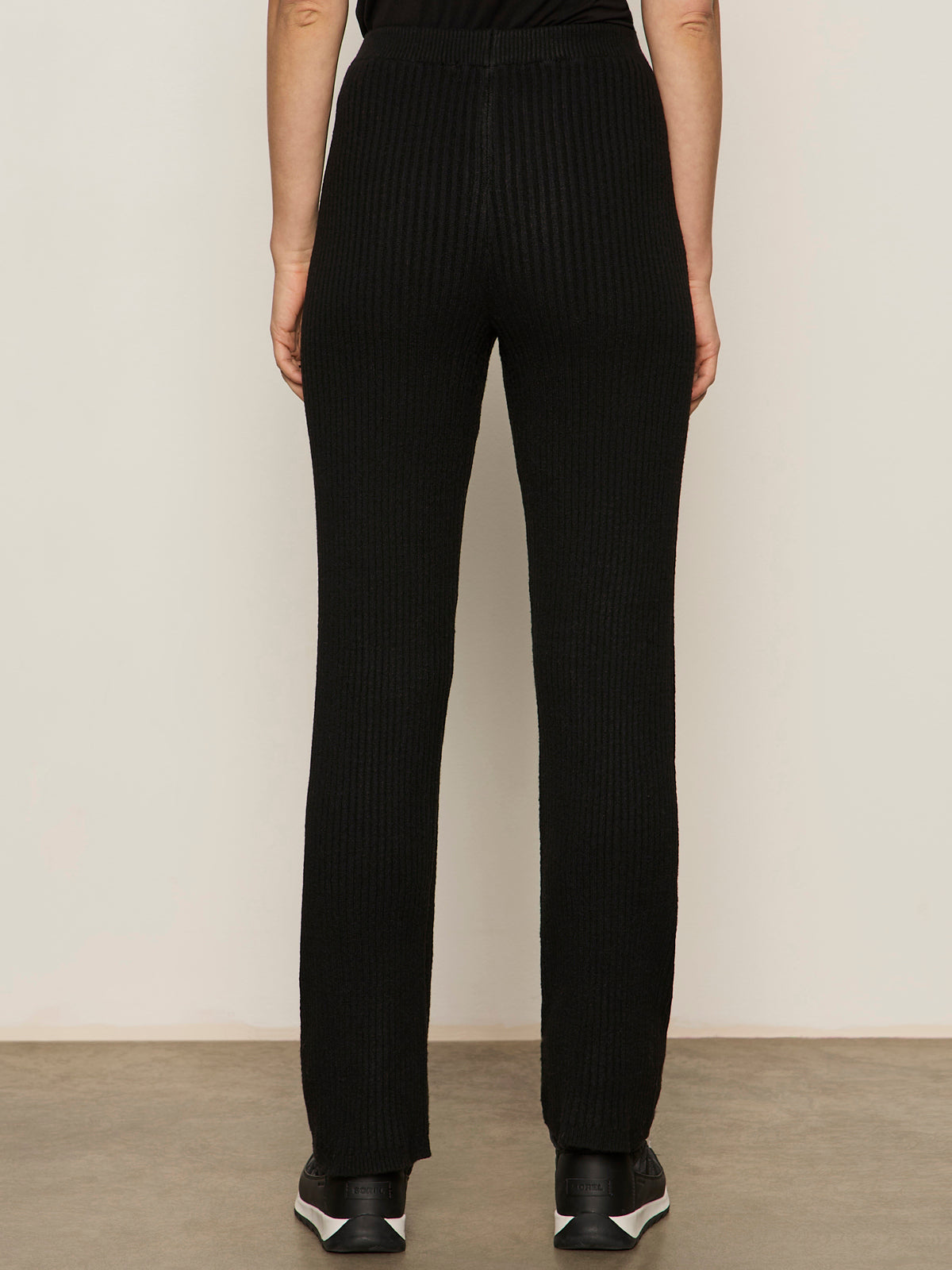 So Soft Ribbed Sweater Legging Black