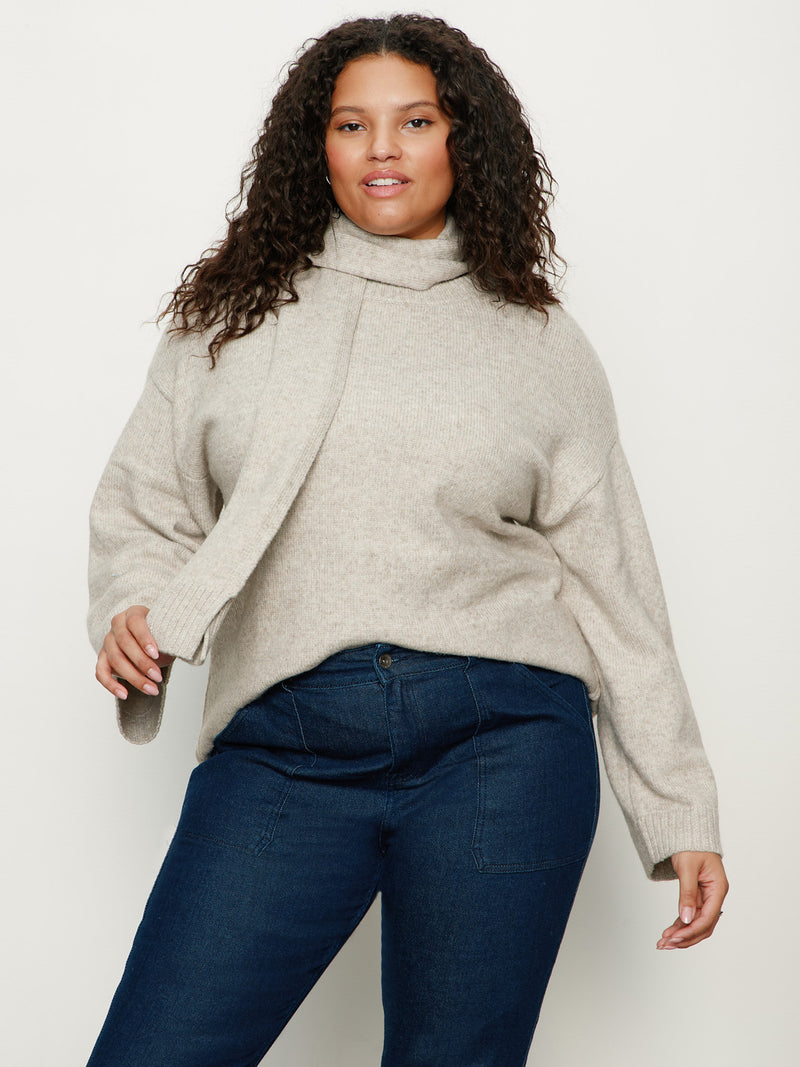 Go-To Sweater Heather Wheat Extended Sizing
