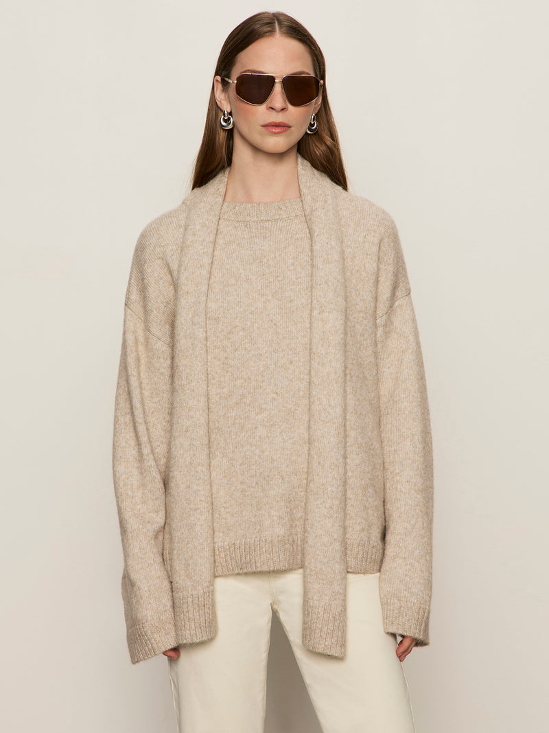 Go-To Sweater Heather Wheat alt 1