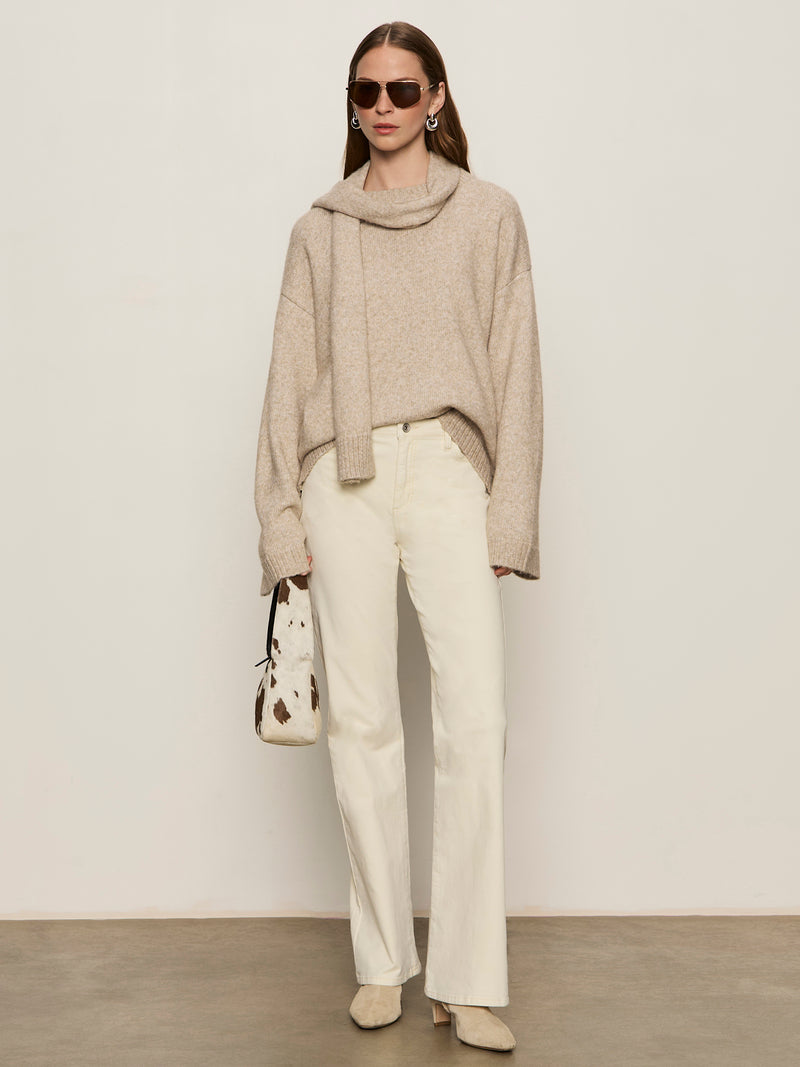 Go-To Sweater Heather Wheat alt 5