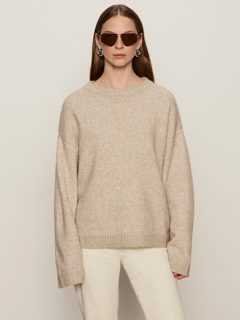Go-To Sweater Heather Wheat alt 2