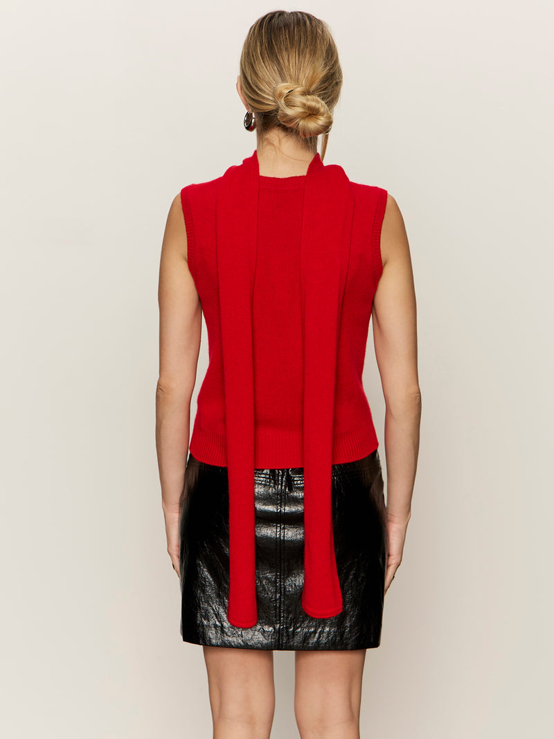 Scarf Sweater Shell Cherry Lacquer alt 3