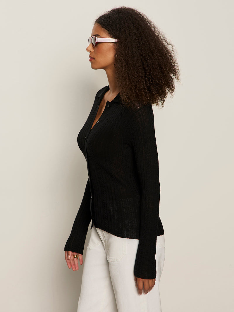 Dreamy Cable Shirt Black alt 2