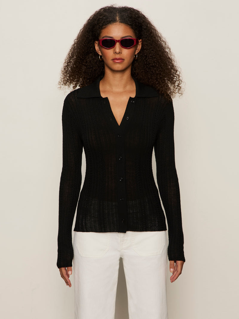 Dreamy Cable Shirt Black alt 1