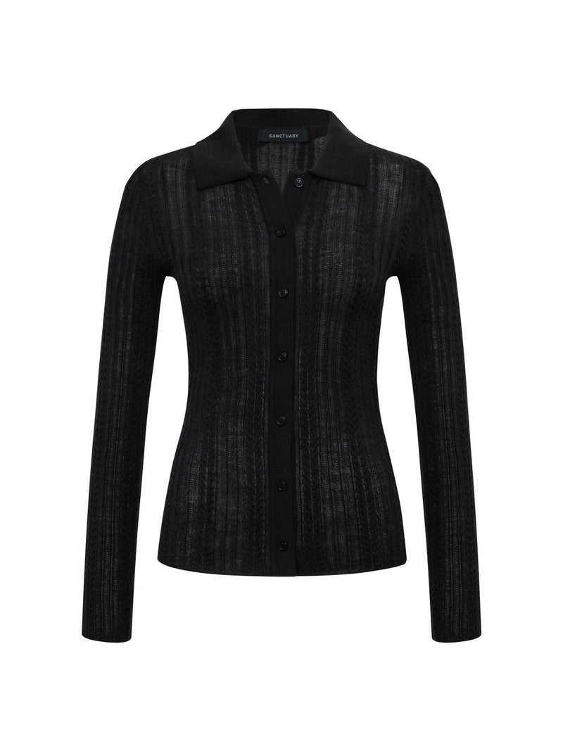 Dreamy Cable Shirt Black alt 6