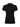 The lover girl ribbed sweater black by Sanctuary Clothing is a short-sleeve collared shirt with a ribbed texture and front closure featuring large pearl-like buttons, shown against a plain white background.