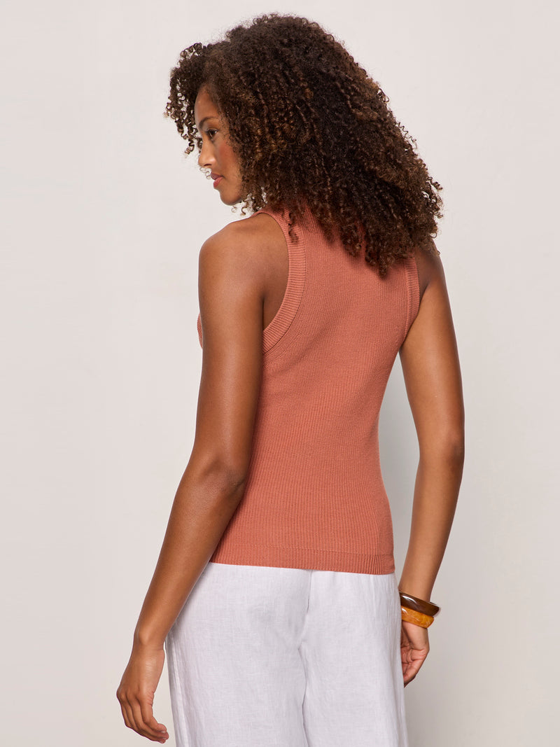 In The Mix Sweater Tank Ancient Clay alt 1