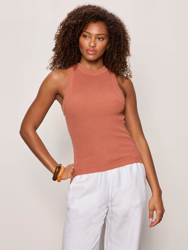 In The Mix Sweater Tank Ancient Clay alt 3