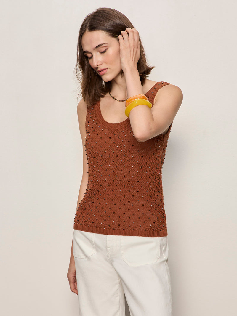Dune Studded Tank Ancient Clay alt 2