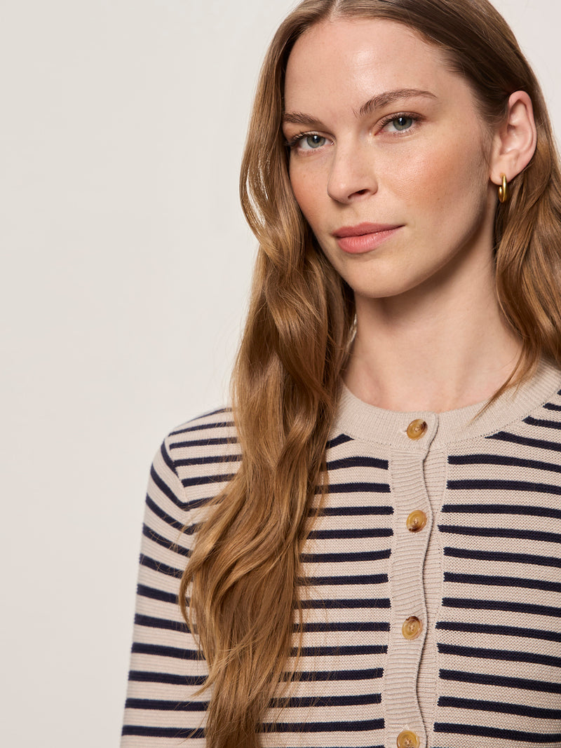 Everyday Henley Sweater Dark Opal/Inkstorm Stripe alt 4