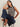 Everyday Chevron Knit Shell Sweater Inkstorm/ Dark Opal Stripe