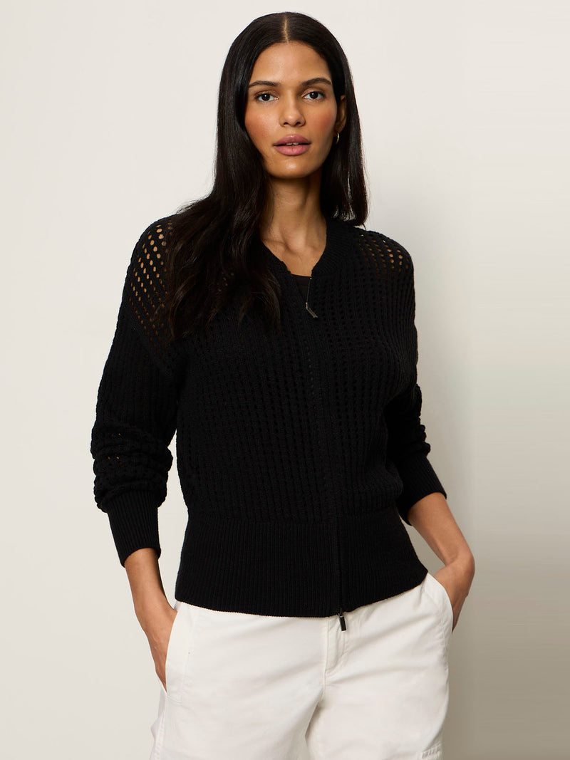 Laguna Openwork Bomber Black alt 1