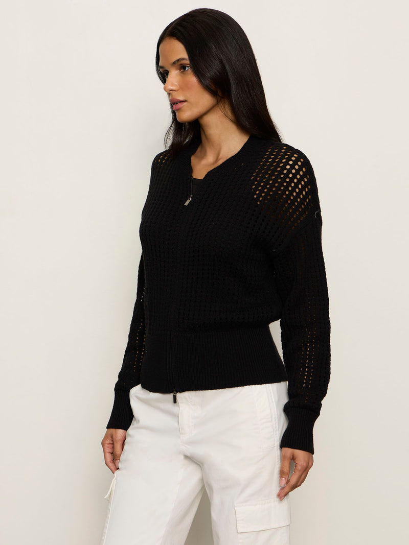 Laguna Openwork Bomber Black alt 2