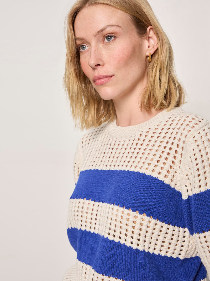 Beachside Openwork Tee Collagen With Luminous Blue alt 3