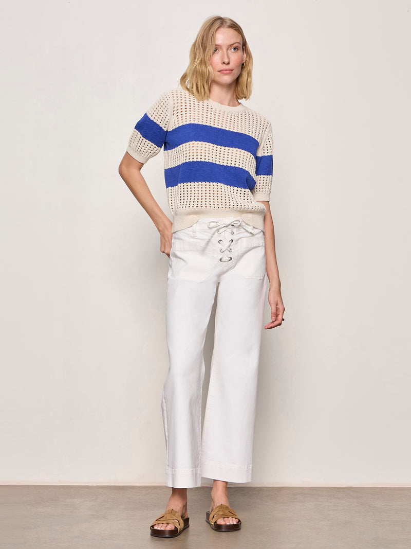 Beachside Openwork Tee Collagen With Luminous Blue alt 4